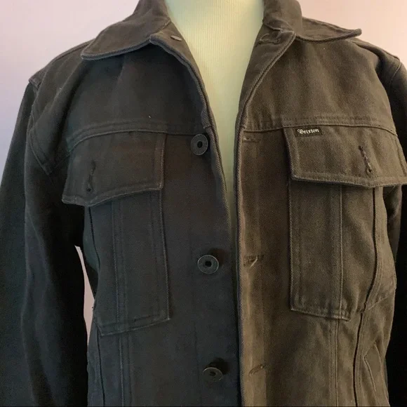 Brixton Jean Jacket Black Denim - Picture 2 of 8